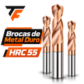 Broca de Metal Duro HRC55
