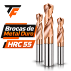 Broca de Metal Duro HRC55