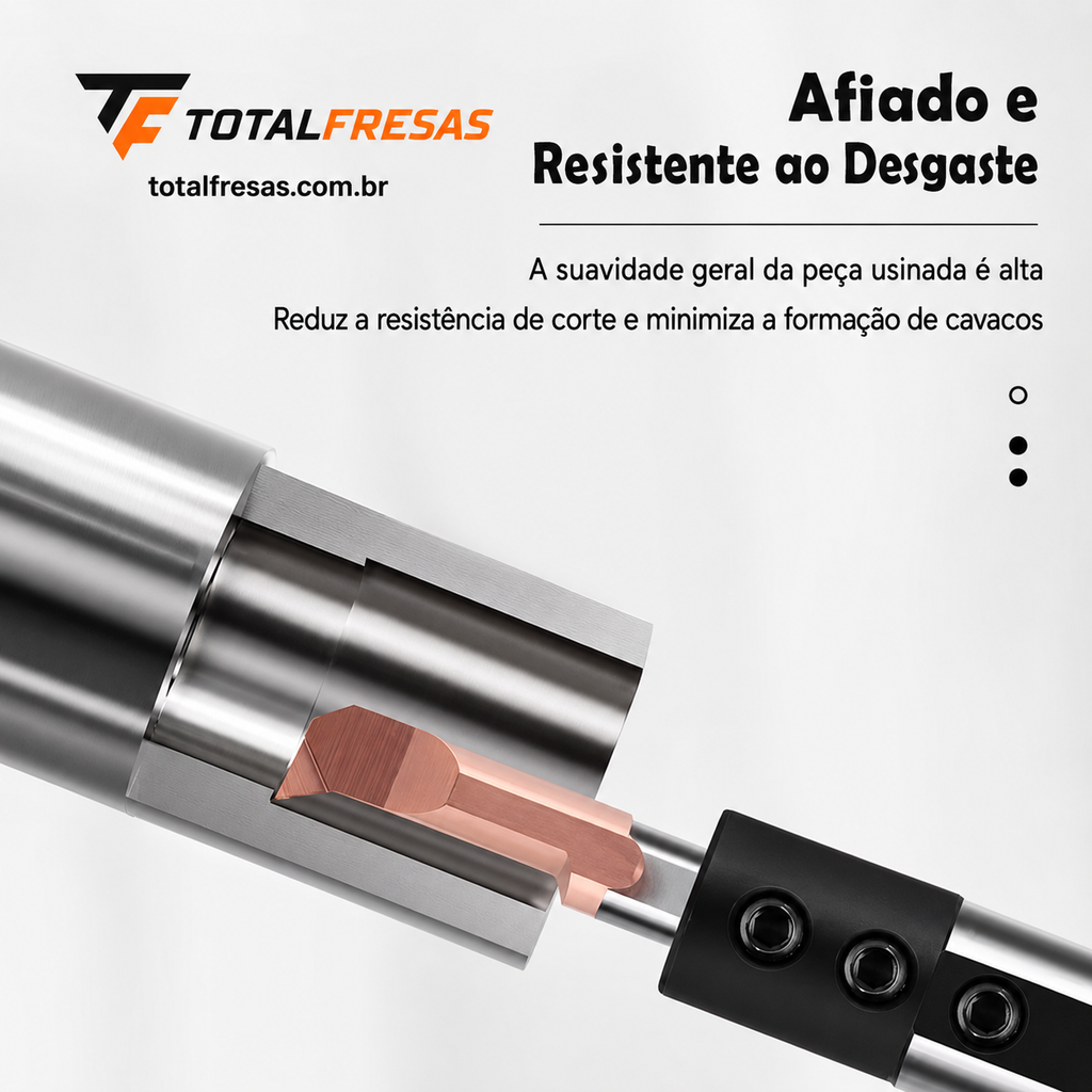Ferramenta de Tornear Furos Pequenos MPR HRC60 em Metal Duro-Tungstênio