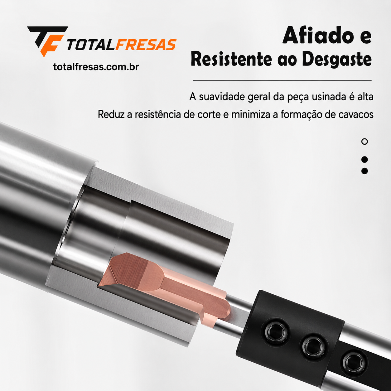 Ferramenta de Tornear Furos Pequenos MPR HRC60 em Metal Duro-Tungstênio