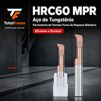 Ferramenta de Tornear Furos Pequenos MPR HRC60 em Metal Duro-Tungstênio