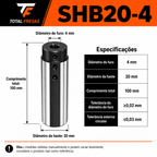 Porta-Ferramenta para Tornear Furos Pequenos