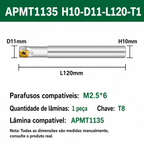 Suportes para pastilhas APMT 1135 pder intercambiável 300R - Anti vibração-Alta qualidade