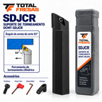 Suporte de Torneamento DCMT-SDJCR