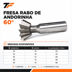 Fresa Rabo De Andorinha HSS