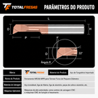Ferramenta de Tornear Furos Pequenos MPR HRC60 em Metal Duro-Tungstênio