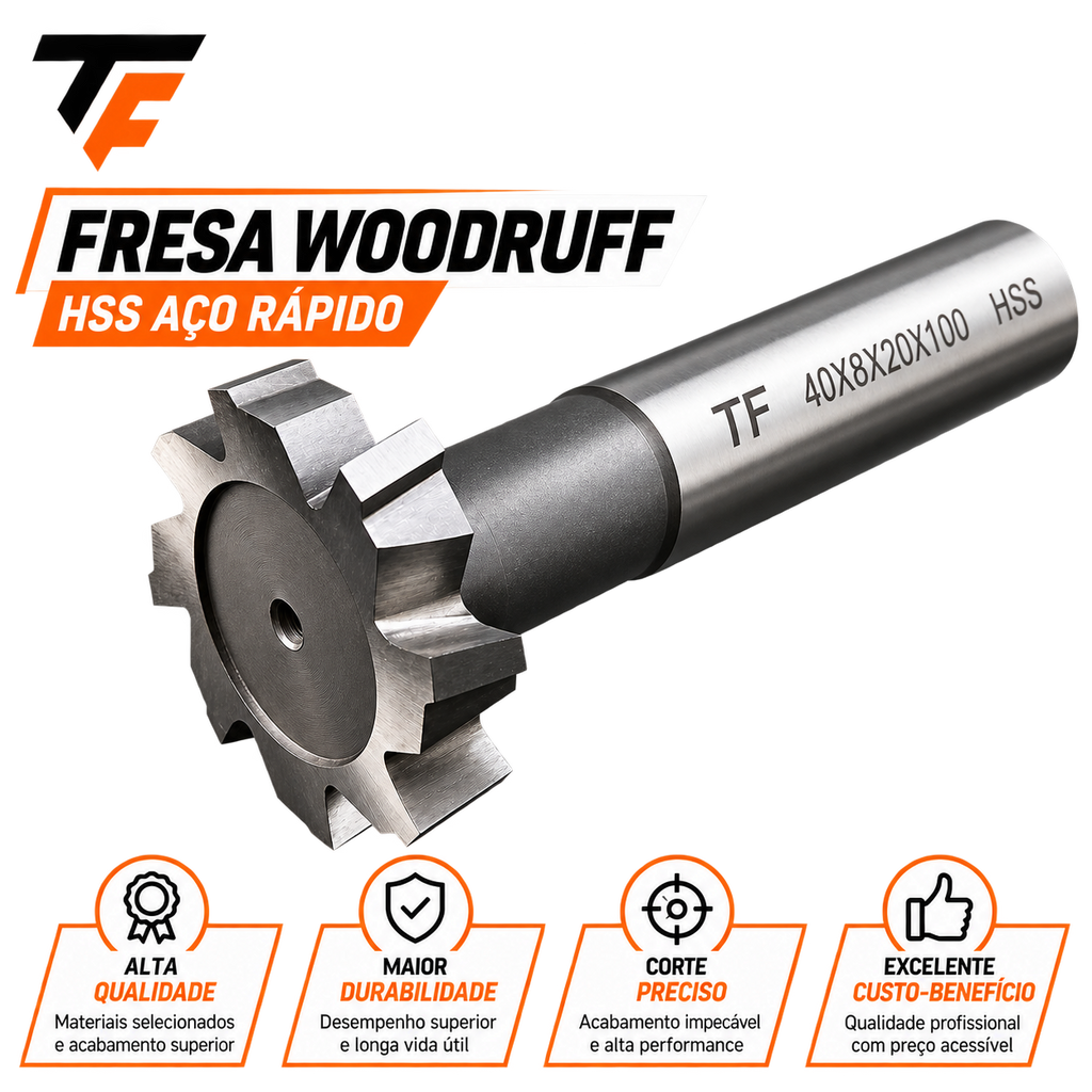 Fresa Woodruff-Fresa T