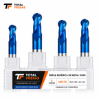 Fresa esférica MD 2C - Hrc 65 - Nano Blue - Ball Noose