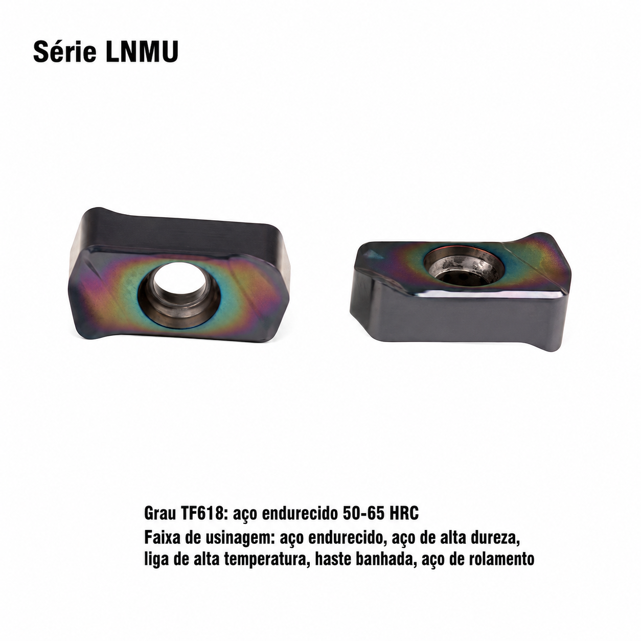 Pastilhas fresamento Alto Avanço LNMU 0303ZER-MJ-TF618 DESKAR ORIGINAL