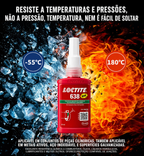 Cola Loctite 638-277-272  50ml Trava Rosca / Veda Rosca / Fixações conexões cilindricas