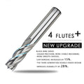 Fresa de topo HSS, 4 cortes, ferramentas de corte cnc, fresa de Aço Rapido