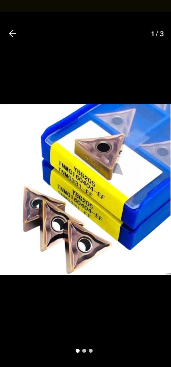 Inserto Pastilha - Tnmg 160408-160404 Ef Ybg205 - Zcc - Cx 10 Peças