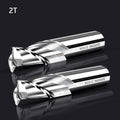 Fresa de topo HSS, 2 cortes, ferramentas de corte cnc, fresa de Aço Rapido
