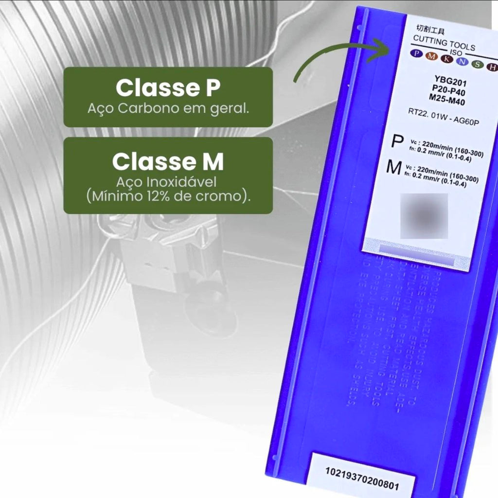 Inserto Pastilha Rosca Interna e Externa 60°graus R166 Zcc Original