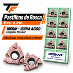 Pastilhas de roscas 16ERM-16IRM-Original Deskar