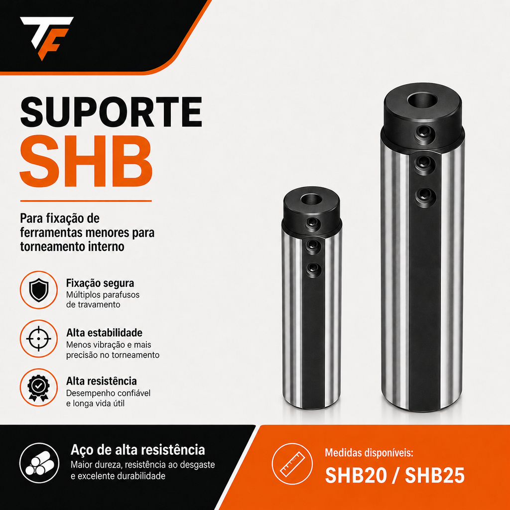 Porta-Ferramenta para Tornear Furos Pequenos