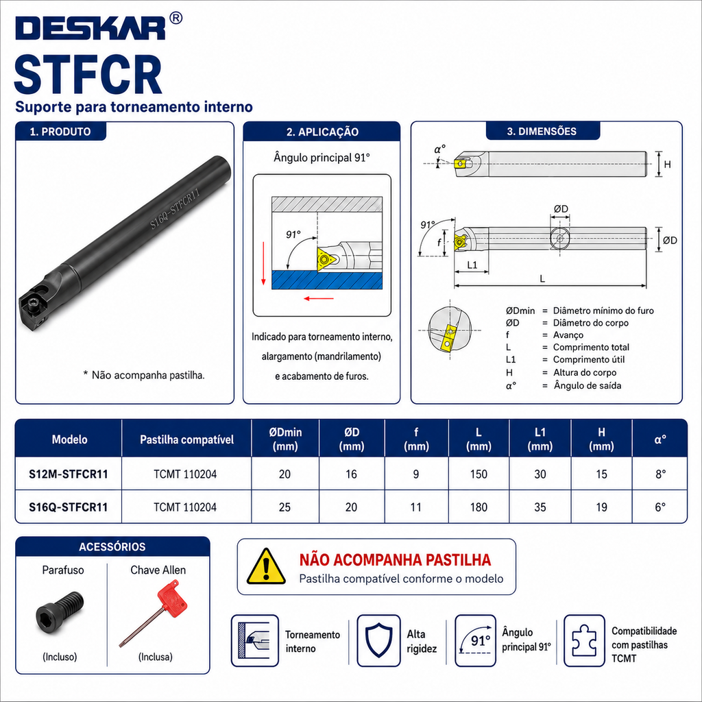 Suporte Interno TCMT–Original DESKAR