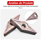 Pastilhas Inserto VNMG 160404 e 160408 Original Deskar HS-LF6118